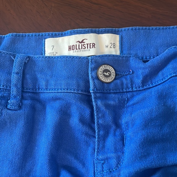 Vintage Hollister blue shorts size 7 - Picture 3 of 3